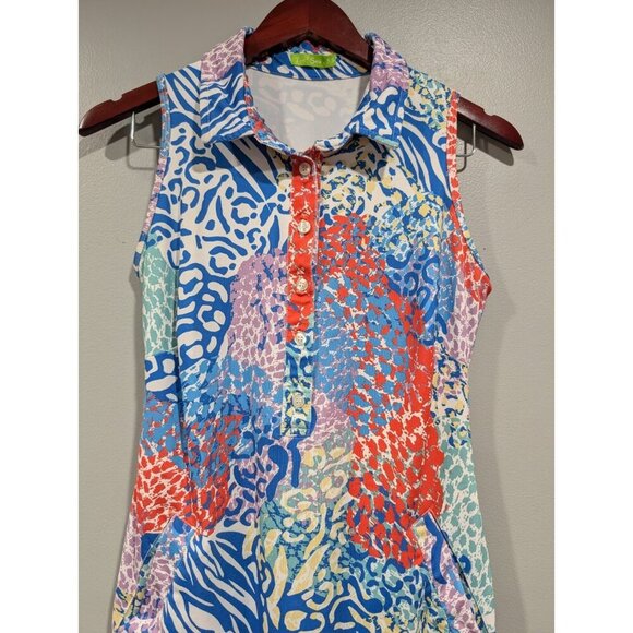 Tee2 Sea Sleeveless Dress Women's XS Comfort Beach Golf Travel Holiday Colorful - Picture 5 of 16